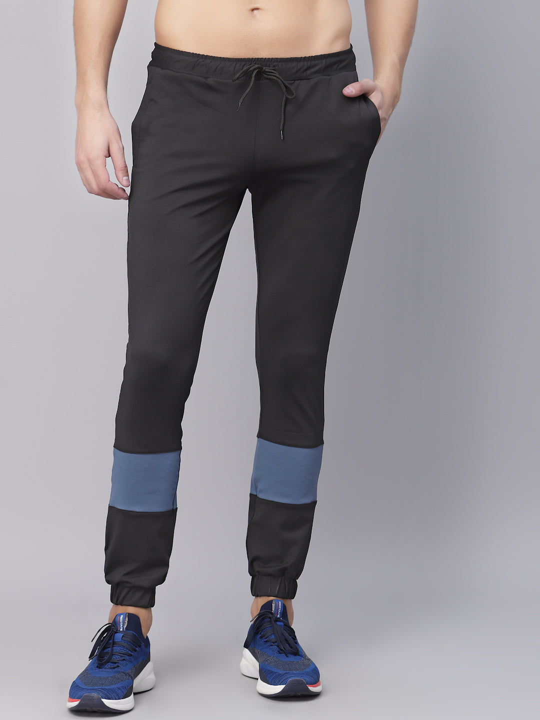 Men Grey Solid Casual Jogger Pants