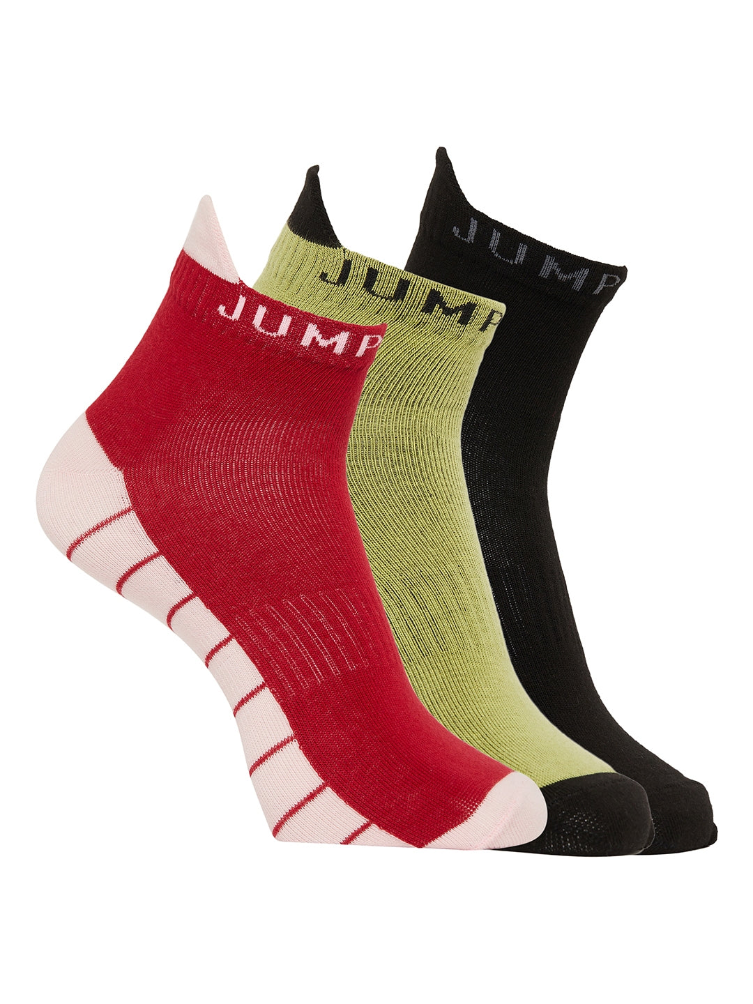 Jump Usa Men'S Pack Of 3 Ankle Length Socks