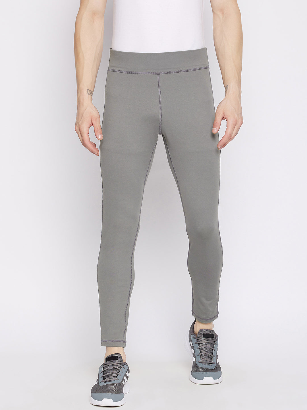 Boys' Fitted Performance Tights - All In Motion™ Light Gray S