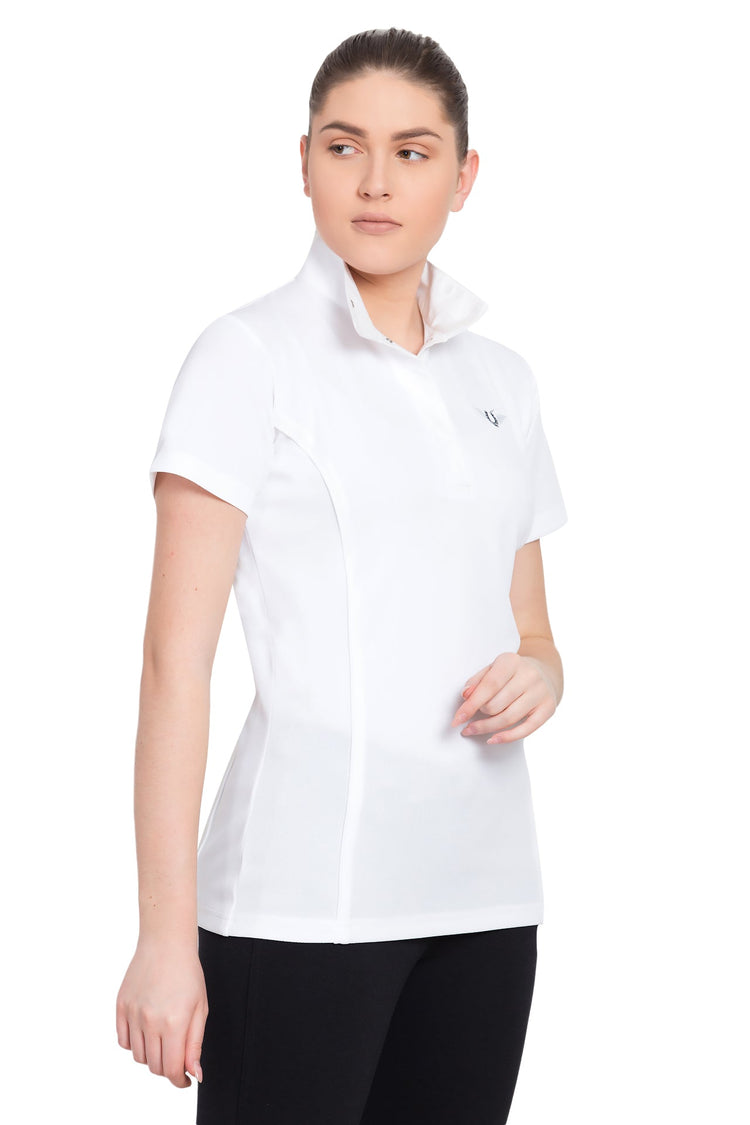 TuffRider Ladies Kirby Kwik Dry Short Sleeve Show Shirt - Breeches.com