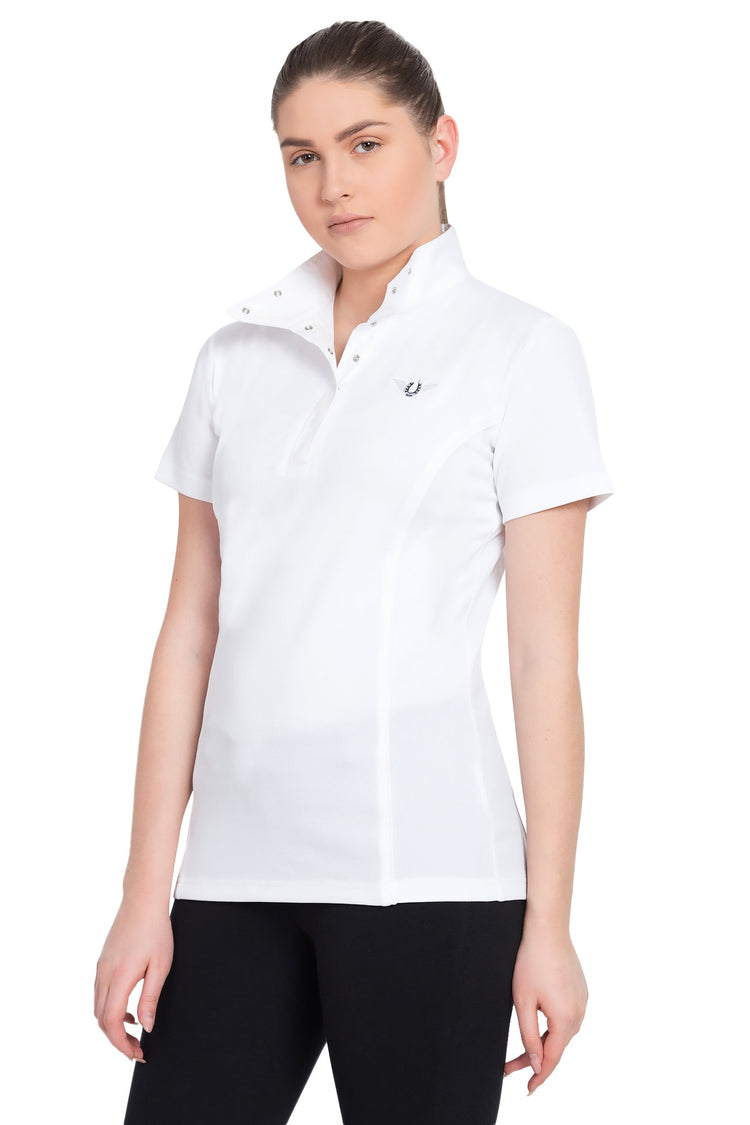 TuffRider Ladies Kirby Kwik Dry Short Sleeve Show Shirt - Breeches.com