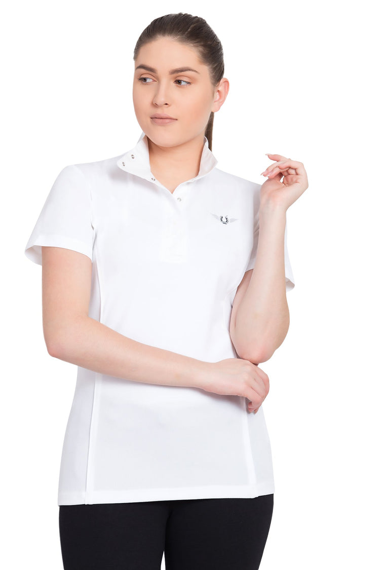 TuffRider Ladies Kirby Kwik Dry Short Sleeve Show Shirt - Breeches.com