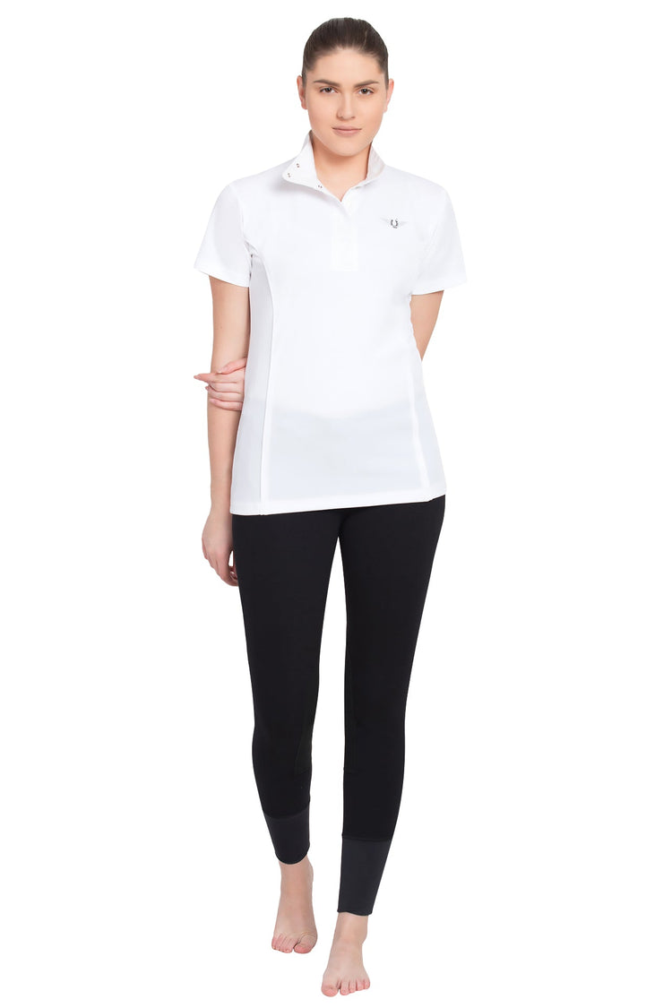 TuffRider Ladies Kirby Kwik Dry Short Sleeve Show Shirt - Breeches.com