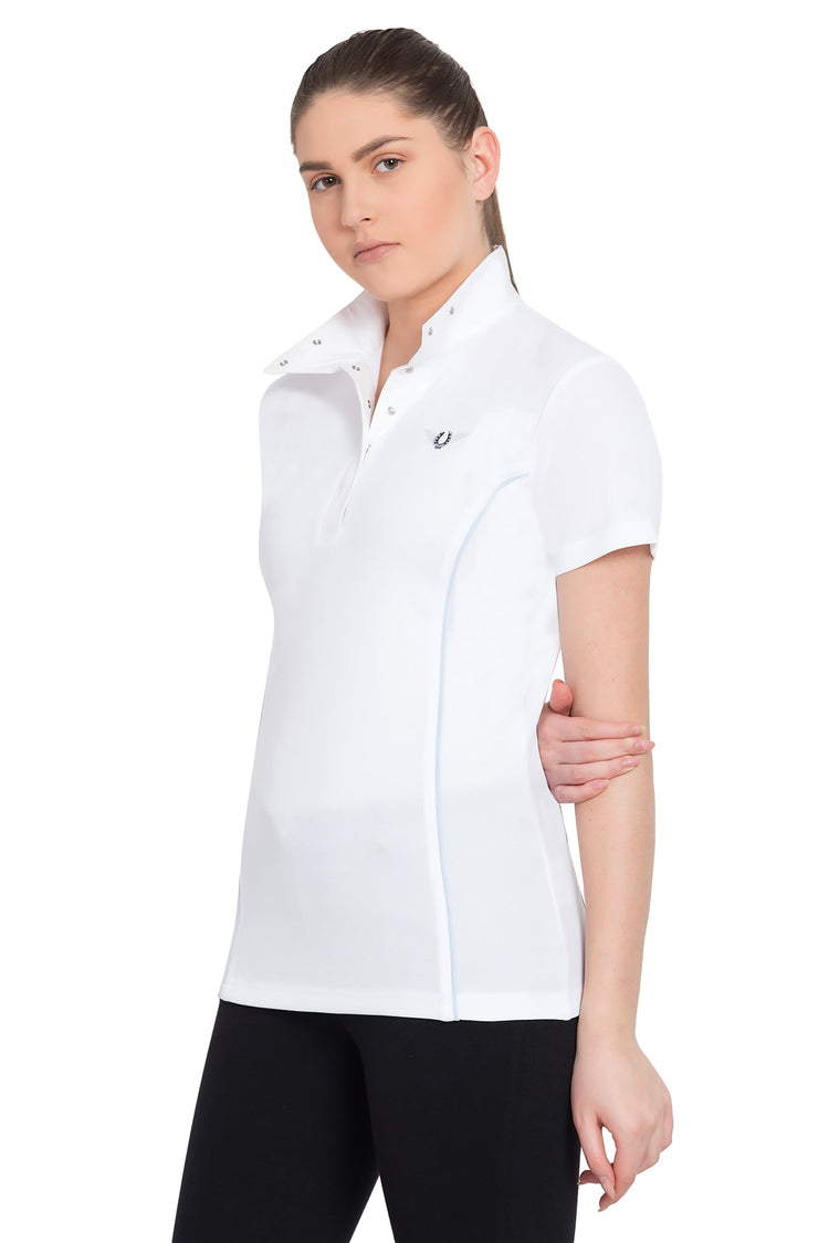 TuffRider Ladies Kirby Kwik Dry Short Sleeve Show Shirt - Breeches.com