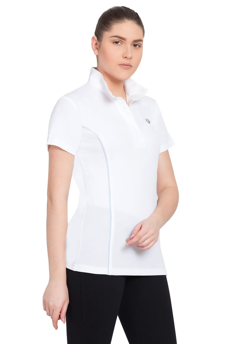 TuffRider Ladies Kirby Kwik Dry Short Sleeve Show Shirt - Breeches.com