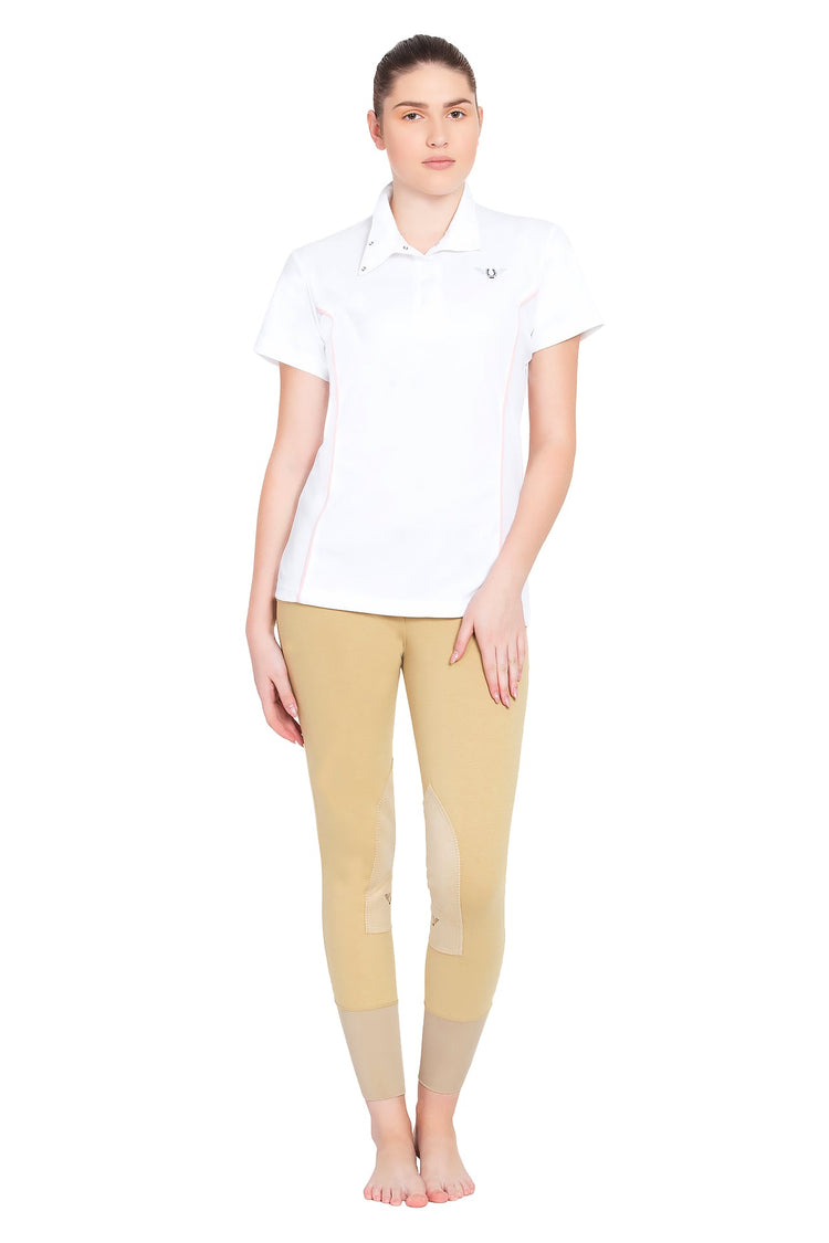 TuffRider Ladies Kirby Kwik Dry Short Sleeve Show Shirt - Breeches.com