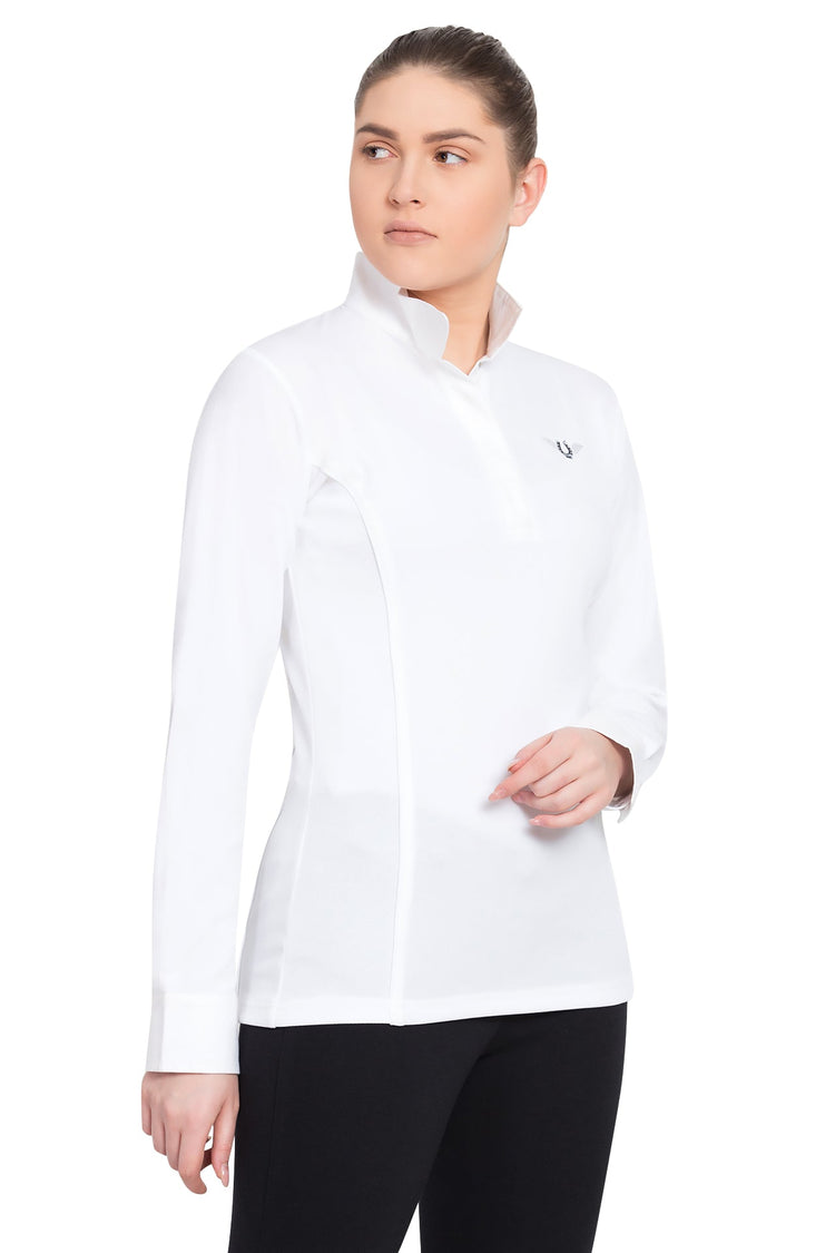 TuffRider Ladies Kirby Kwik Dry Long Sleeve Show Shirt - Breeches.com