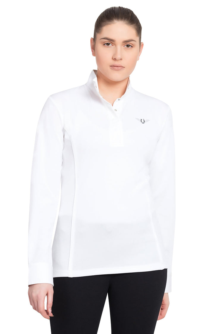 TuffRider Ladies Kirby Kwik Dry Long Sleeve Show Shirt - Breeches.com