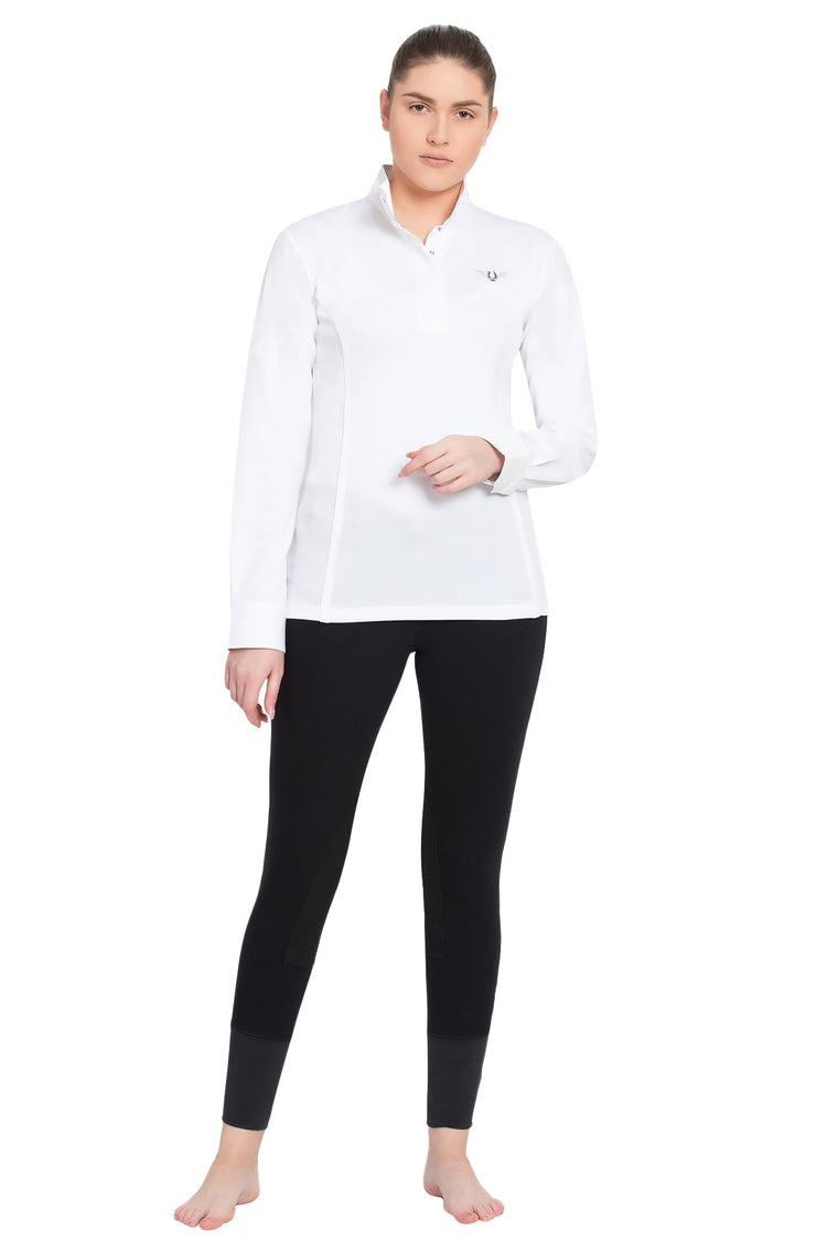 TuffRider Ladies Kirby Kwik Dry Long Sleeve Show Shirt - Breeches.com