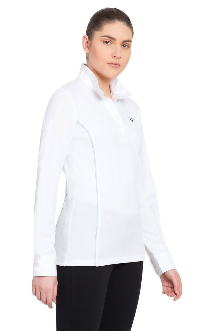 TuffRider Ladies Kirby Kwik Dry Long Sleeve Show Shirt - Breeches.com