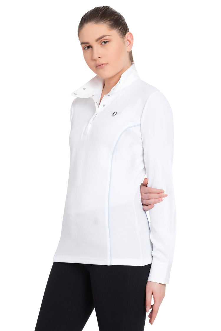 TuffRider Ladies Kirby Kwik Dry Long Sleeve Show Shirt - Breeches.com