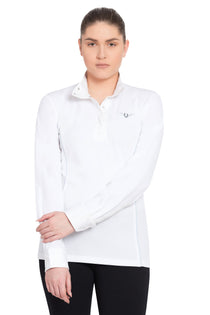 TuffRider Ladies Kirby Kwik Dry Long Sleeve Show Shirt - Breeches.com