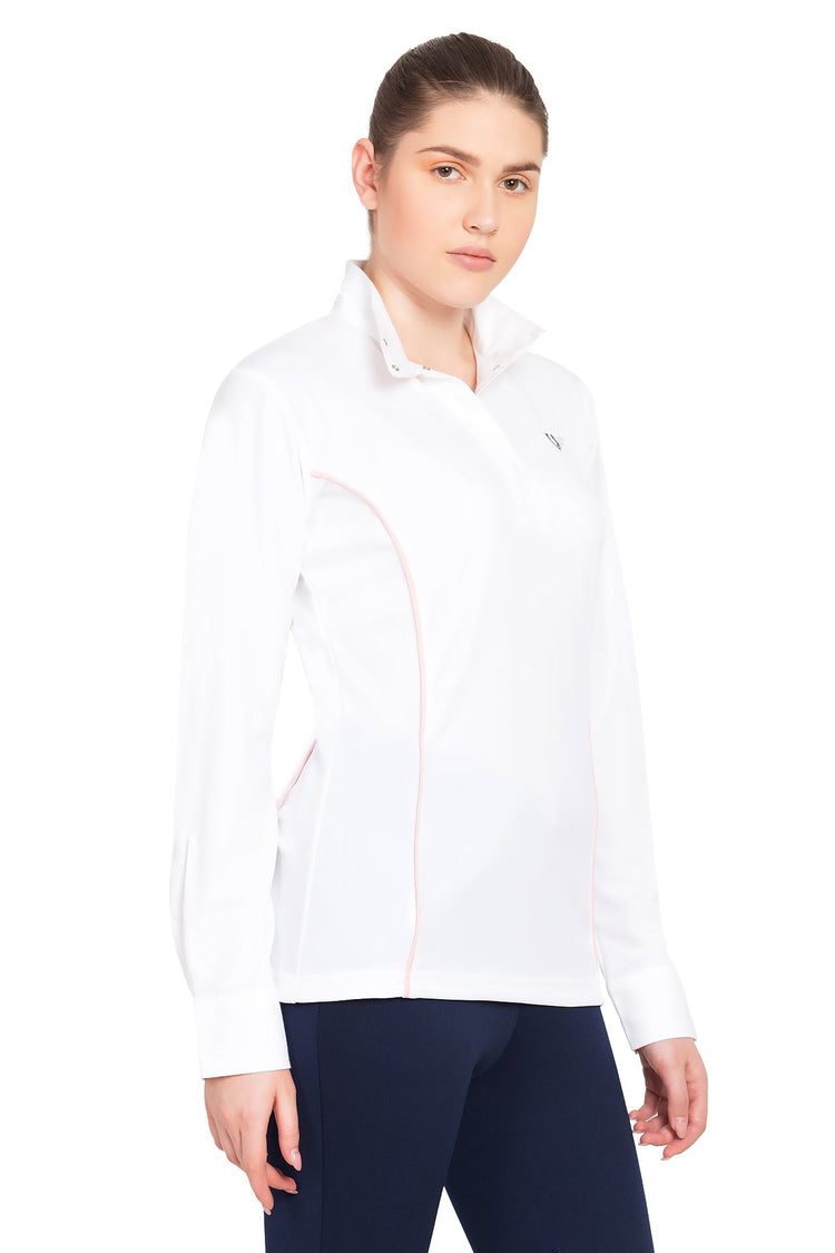 TuffRider Ladies Kirby Kwik Dry Long Sleeve Show Shirt - Breeches.com