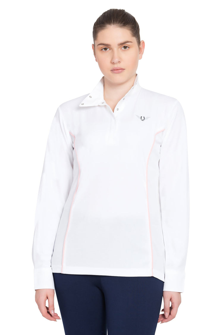 TuffRider Ladies Kirby Kwik Dry Long Sleeve Show Shirt - Breeches.com