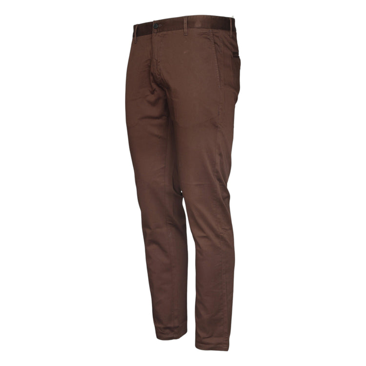 JUMP USA Men C.H. Brown Premium Cotton Slim Fit Sustainable Chinos