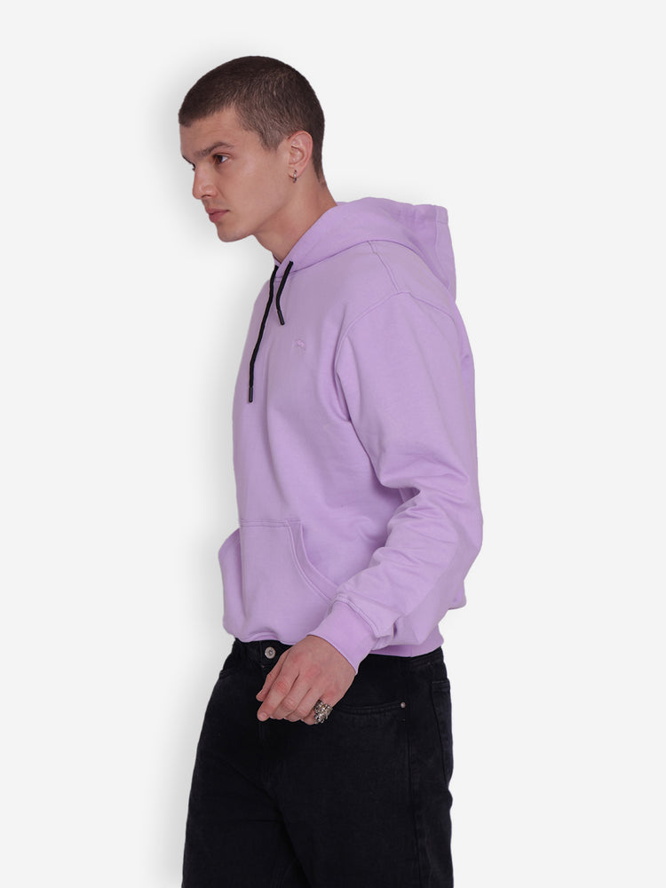 JUMP USA Mens Solid Lavender Hoodie