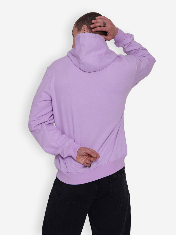 JUMP USA Mens Solid Lavender Hoodie