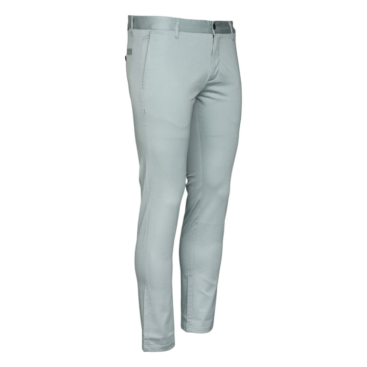 JUMP USA Men Grey Premium Cotton Slim Fit Sustainable Chinos