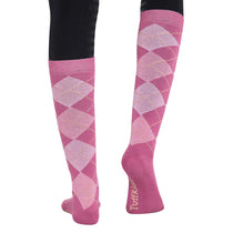 TuffRider Ladies Bamboo Argyle Knee Hi Socks_4