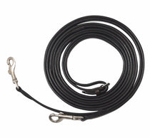 Henri de Rivel Advantage Breastplate Draw Reins - Full Leather with Breastplate Snap - Breeches.com