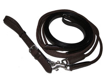 Henri de Rivel Advantage Draw Reins - Rounded Nylon / Leather Snap - Breeches.com