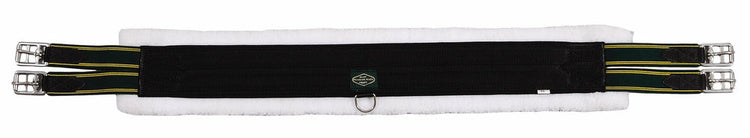 Henri de Rivel Synthetic Fleece Girth-Black - Breeches.com