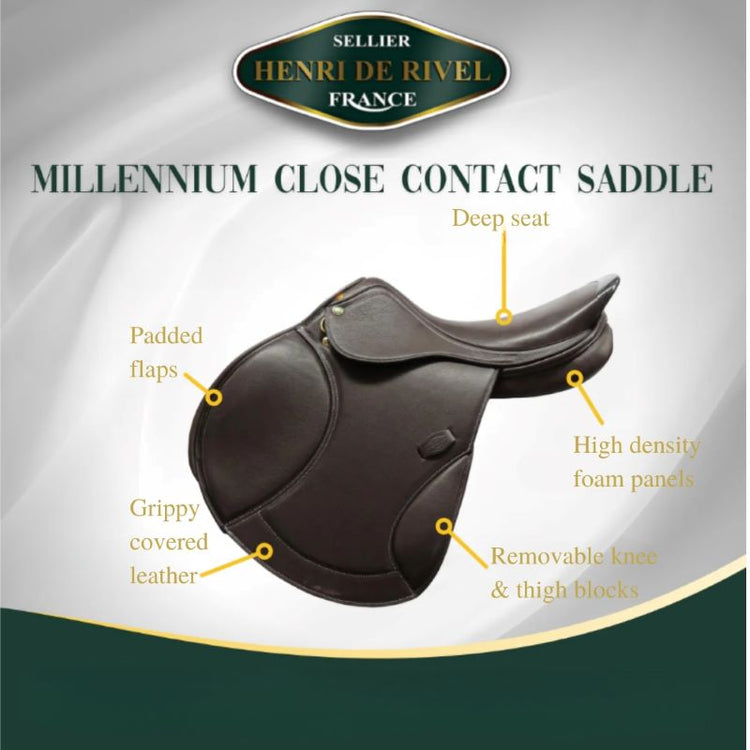 Henri de Rivel Millennium Covered Close Contact Saddle