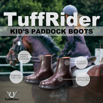 TuffRider Children's Starter Front Zip Paddock Boots - Breeches.com