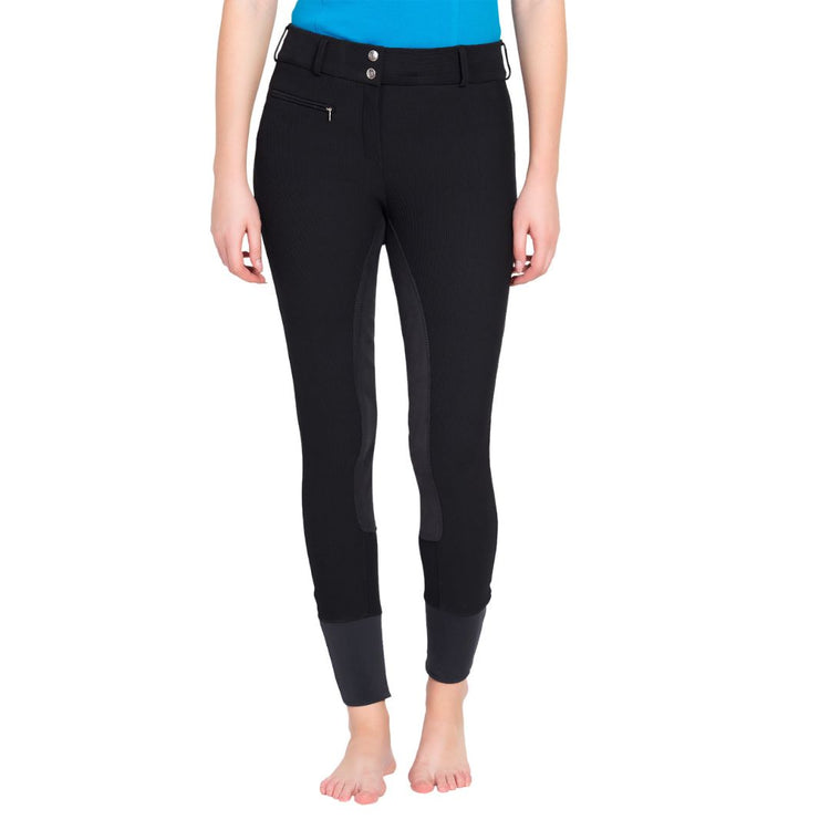 TuffRider Ladies Ribb Lowrise Wide Waistband Full Seat Breeches