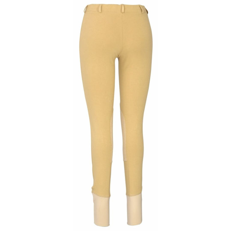 TuffRider Ladies Cotton Lowrise Pull-On Knee Patch Breeches