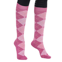 TuffRider Ladies Bamboo Argyle Knee Hi Socks_3