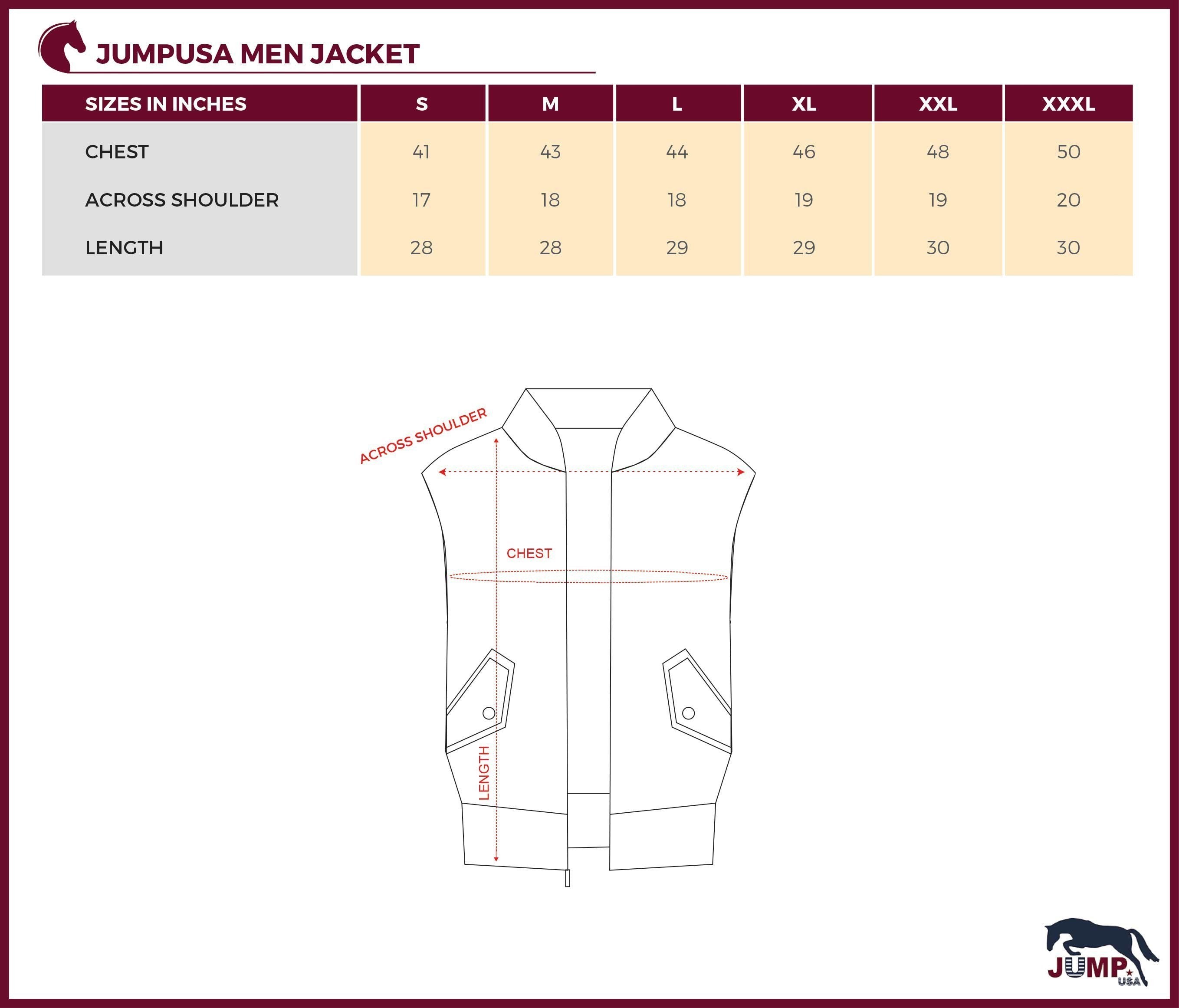 Men Half Sleeve Polyester Jacket - JUMP USA 