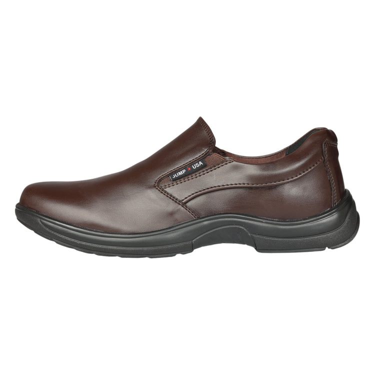 JUMP USA Mens C.H BROWN SlipOn Formal Shoes