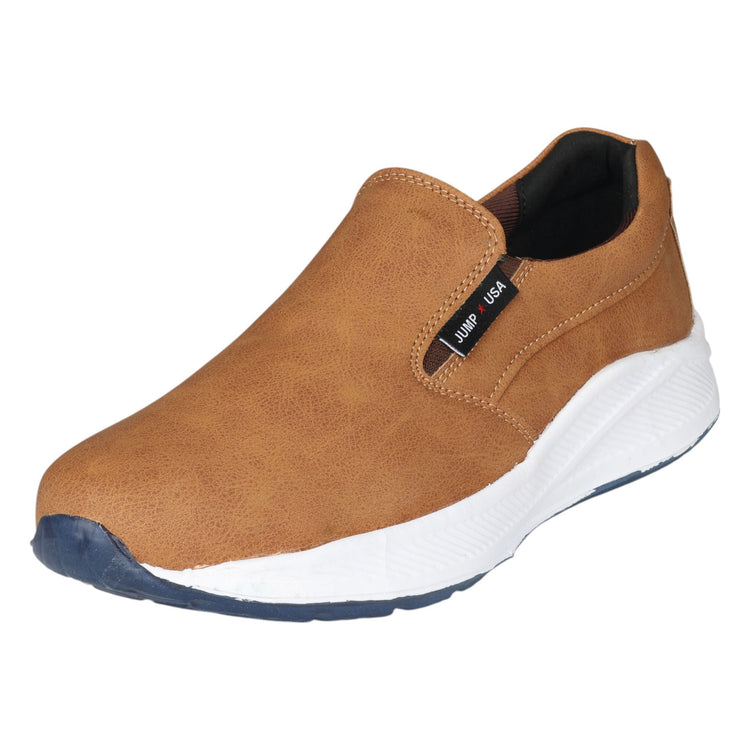 JUMP USA Mens TAN SlipOn Formal Shoes