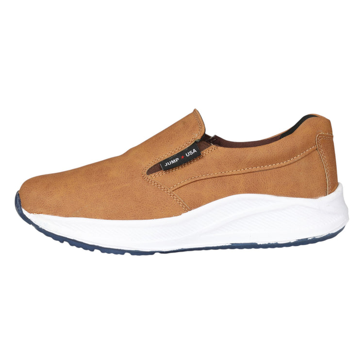 JUMP USA Mens TAN SlipOn Formal Shoes