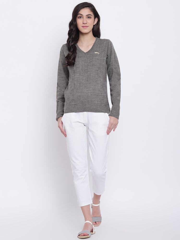 Women Beige Casual Sweaters - JUMP USA