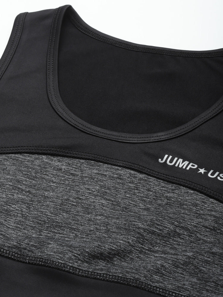 JUMP USA Solid Non-Wired Non Padded Sports Bra