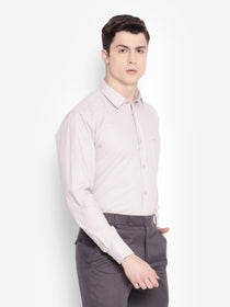 JUMP USA Men Grey Solid Cotton Formal Shirts - JUMP USA