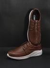 JUMP USA Mens Brown Laceup Casual Shoes