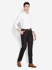 JUMP USA Men White Solid Cotton Formal Shirts - JUMP USA